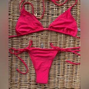 Vibrant Pink Bikini Set